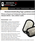 Engrave.pl - sklep z nieśmiertelnikami i biżuterią